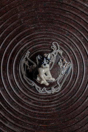 And Mary Boston Terrier Dog Necklace