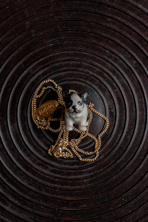 And Mary French Bulldog Dog Necklace