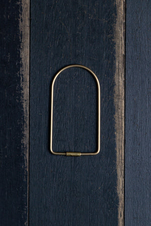 Areaware Contour Key Ring Brass