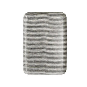 Fog Linen Work Linen Trays - Grey White Stripe
