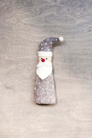 Pashom Standing Santa with Snow Stitch