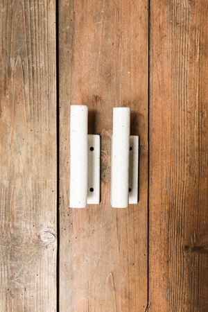 Anchor Ceramics Wall Hook Speckled White (PAIR)