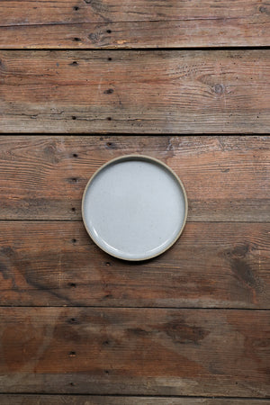 Hasami Porcelain Plate/ Lid Gloss Grey