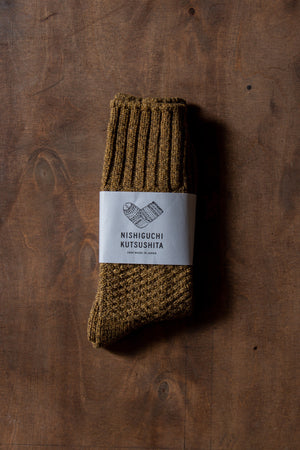 Nishiguchi Kutsushita Wool Cotton Boot Socks