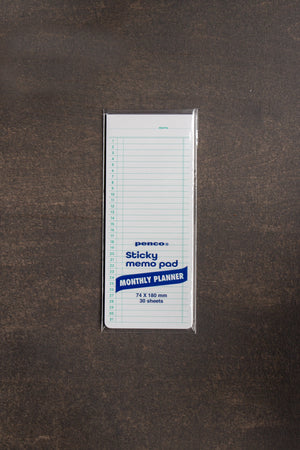 Penco Sticky Memo Pad Monthly