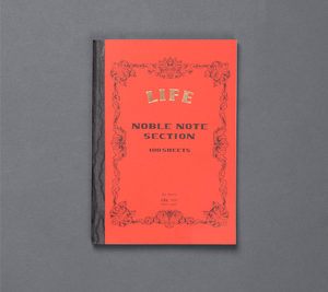 LIFE Stationery Noble Note Section Grid Notebook (Orange)